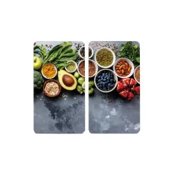 Višenamenska daska za sečenje i serviranje staklo 2 kom 50x28cm