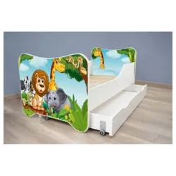 Dečiji krevet 140x70 cm happy + fioka kitty africa