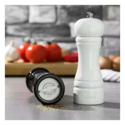 KLAUSBERG Kb7558 mlin za biber i so 5,5x13,3cm beli/crni