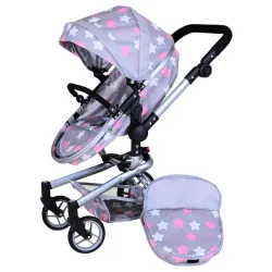 Kolica Boonk Star grey pink
