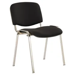 Konferencijska hromirana stolica Nowy Styl Iso crna V04
