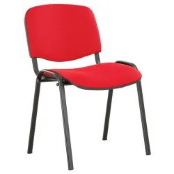 Konferencijska stolic Iso black C-2 crvena