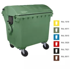 Plastični kontejner 1100l polukružni poklopac