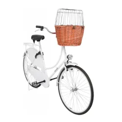 Korpa za psa za bicikl natur