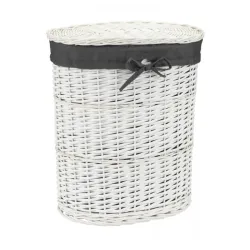 Korpa za veš bela sa mašnicom