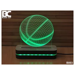 3D lampa Košarkaška lopta ljubičasta