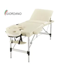 FIJI Sklopivi ALU Krevet za Masažu GIORDANO krem 