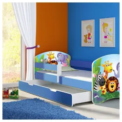 Krevet za decu BLUE SA FIOKOM 140X70 ACMA 2 45 dezena