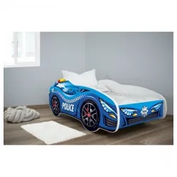 Krevet za dete Racing Car police 140x70 cm