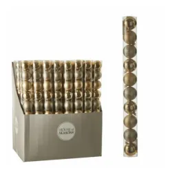 Kugle 10kom zlatne 6cm displ.