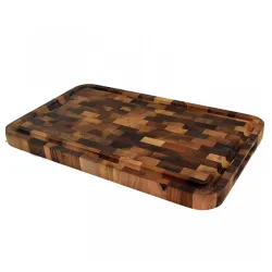 Kuhinjska daska za sečenje čeoni bagrem sa kanalom 50 cm