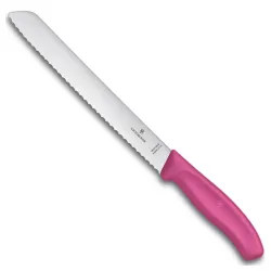 Victorinox nož za hleb 21 cm roze