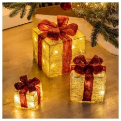 Kutije za poklon svetleće led 3 kom