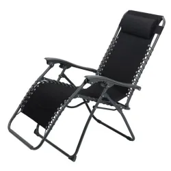 Ležaljka Relax crna 
