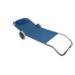 Ležaljka za baštu sa točkićima 61x146x51cm 