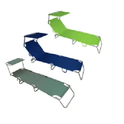 716000Z-2 ležaljka za plazu sa tendom set - 2 kom zelena