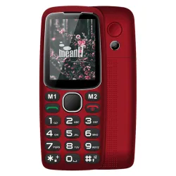 Mobilni telefon Meanit  2.4" ekran, BT, SOS taster, crvena senior 
