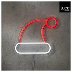 Neonsko svetlo kapa deda mraz crveno-bela ip20 90led sa dimerom usb priključak