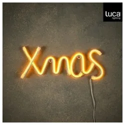 Neonsko svetlo xmas žuto led ip20 sa tajmerom i adapterom