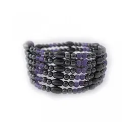 Niska od hematita duža Ametist