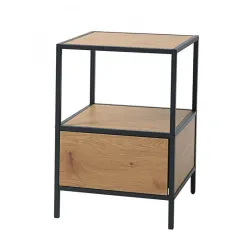 Noćni ormarić Ladeppart crna