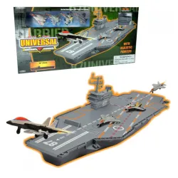 Nosač aviona Aircraft carrier w 4 metal fig