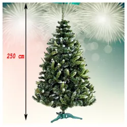 Novogodišnja jelka gusta sa belim vrhom 250 cm