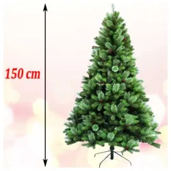 Gusta novogodišnja jelka sa crvenim bobicama Cashmere 150 cm