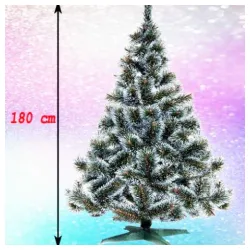 Gusta novogodišnja jelka Bor sa belim vrhovima 180 cm