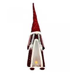 Novogodišnji patuljak Charmed crveni 82 cm