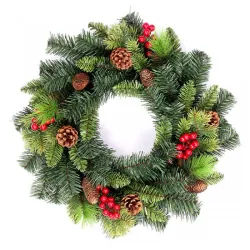 Novogodišnji venac sa šišarkama - 40cm