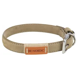 Be Nordic ogrlica koža L 50-56cm/25mm Bež