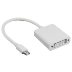 FAST ASIA Adapter konvertor Mini DisplayPort (M)  DVI (F) beli