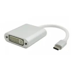 FAST ASIA Adapter  konvertor USB 3.1 tip C (M) - DVI (F) srebrni