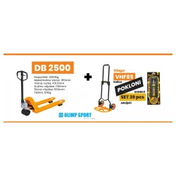 Akcija Paletar DB 2500 + Rasklopiva kolica VHF 85 i Bomber set 39pcs