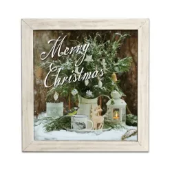 Panel blind ram sa okvirom Merry Christmas 30x30cm  740018