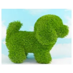 Figura od veštačke trave Pas stoji 53248