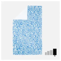 Peškir od mikrovlakana XL sa printom 110x175cm plavi 