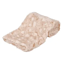    Ćebe cosy pliš 150x100cm krem