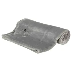 Ćebe nilay sa macom pliš 90x70cm sivi