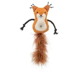 Igračka veverica pliš sa mačijom travom 12cm 24cm