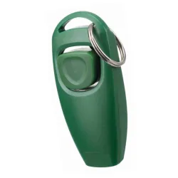 Pištaljka i kliker za psa zelena