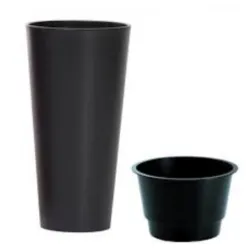 Plastična saksija Tubus Slim 30x57cm antracit