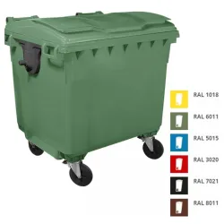 Plastični kontejner 1100l ravan poklopac