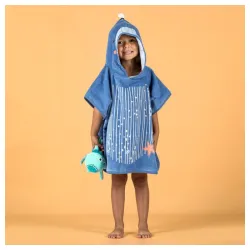 Plavi pamučni peškir za bebe 