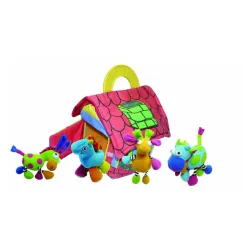 Plišana igračka kućica + 4 životinje Biba Toys
