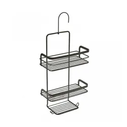 Polica za tuš kabinu Origin Lava 23x12x38/47cm Metaltex