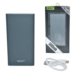 Power bank GOLF EDGE5 5000mAh sivi 2xUSB