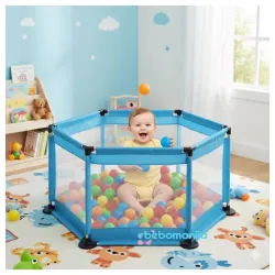 Prenosiva ogradica za decu plava 615 