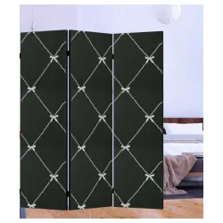Paravan romb black 3 krila 150x175cm